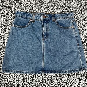 forever 21 blue jean skirt